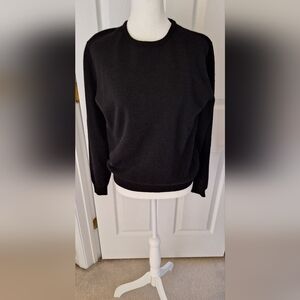 Charter Club Women's Black Crewneck 100% Cashmere Sweater